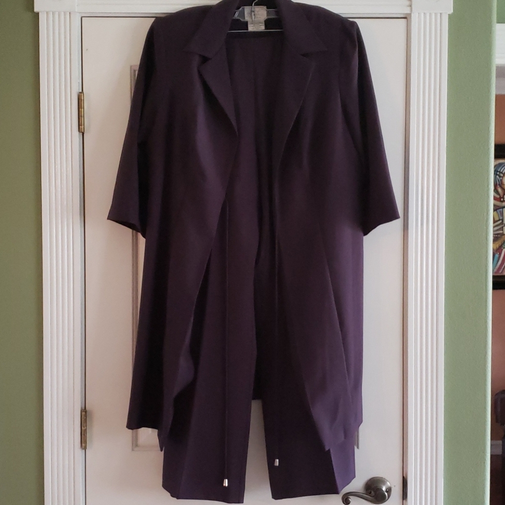18W Kathie Lee Plum Business Suit Vintage